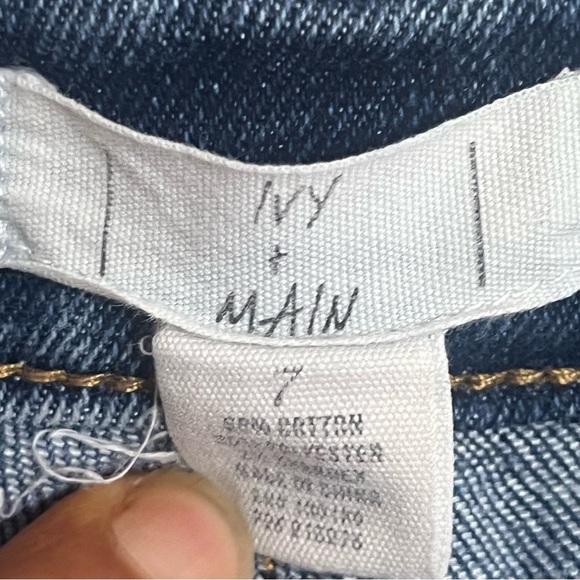 Women’s Ivy + Main Straight Leg High Rise Mom Jeans Juniors Size 7 - Picture 6 of 13